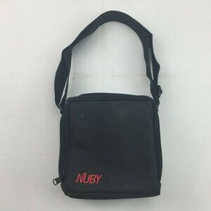 Nuby Nintendo Gameboy Carrying Case Black Straps Pockets Protective Travel Bag